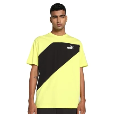 Immagine di Puma Power Tshirt con stampa, Uomo, Taglia: Small, Lime sheen