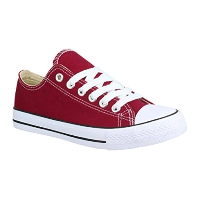 Immagine di Elara Sneaker Unisex Tessile Scarpe da Ginnastica Low Top Chunkyrayan bordò B YD3230 Bordorot 45
