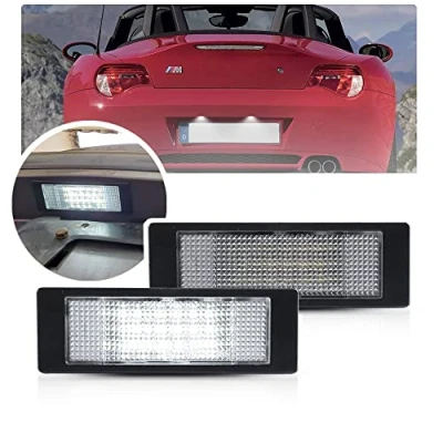 Immagine di NSLUMO 2 pz auto LED targa luce tronco lampada compatibile con BMW Bimmer E81 E87 E63 E64 E89 Z4 F20 F21 For Mini Cooper R55 R60 R61