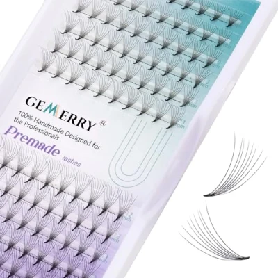 Immagine di Extension Ciglia Volume Russo 8D, 0.07mm Curvatura D 8 14mm Mix Ciuffetti Ciuffi Professionali Lash di GEMERRY (0.07mm 8D curl)