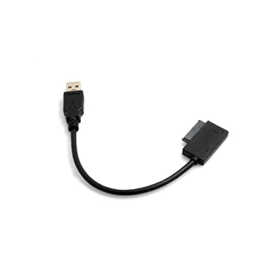 Immagine di System S, Cavo Adattatore per Lettore Ottico USB di Tipo a 3.0 (Maschio) Slimline SATA 7 + 6, 13 Pin, Laptop CD/Dvd Rom