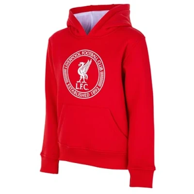 Immagine di Liverpool F.C. Felpa con cappuccio LFC collezione ufficiale, taglia bambino ragazzo 12 anni