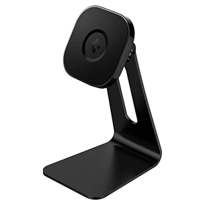 Immagine di Spigen OneTap MagFit Progettato per Supporto MagSafe con Tecnologia Montaggio Magnetico Compatibile iPhone 16, 15, 14, 13, Modelli 12, AirPod PRO, 3 Stand Nero
