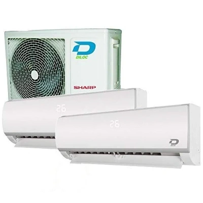 Immagine di Climatizzatore dual split 12000+12000 btu r32 a++/a+ diloc frozen pro (u.e. 5.2) wifi integrato