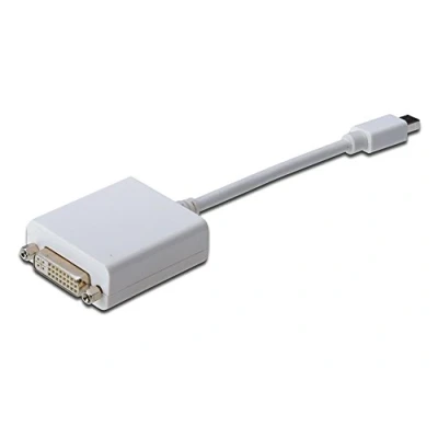 Immagine di Digitus AK 340406 001 W DisplayPort / DVI Adattatore [1x Spina Mini 1x Presa 24+5 poli] Bianco 15.00 cm
