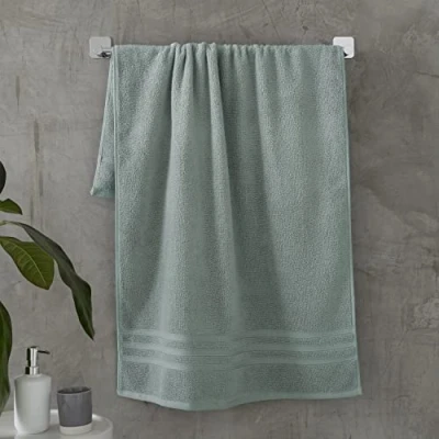 Immagine di Catherine Lansfield Zero Twist Asciugamano da bagno in cotone morbido e assorbente, 450 g/m², colore: Verde salvia