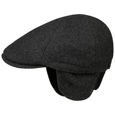 Immagine di LIPODO Coppola con Paraorecchie Thinsulate Uomo Cappellino in Lana Cappello Piatto Visiera, paraorecchie, Inverno Autunno/Inverno M (57 58 cm) Antracite