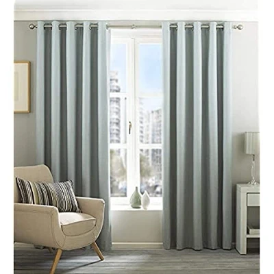 Immagine di Riva Home ECLIPSE/RT8/DEB Eclipse Tende con Occhielli, Oscuranti e Termiche, Blu (Duck Egg Blue), 46x54 (117x137cm), 1 Pezzo