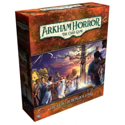 Immagine di Arkham Horror The Card Game Feast of Hemlock Vale CAMPAGNA EXPANSION Scopri una misteriosa isola proibita! Cooperativa LCG, età 14+, 1 4 giocatori, 2 ore di gioco, realizzato da Fantasy Flight