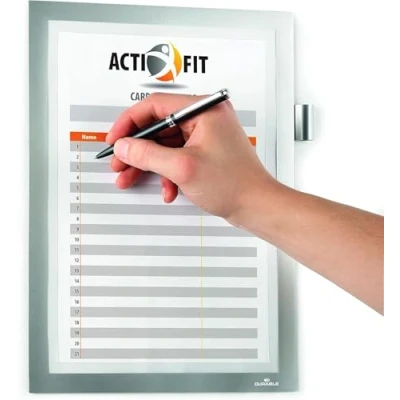 Immagine di Durable 499323 Cornice informativa autoadesiva Argento (L x A) 238 mm 324 DIN A4