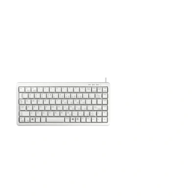 Immagine di CHERRY tastiera compatta G84 4100, layout internazionale, QWERTY, cablata, design compatto, meccanica ML, grigio chiaro