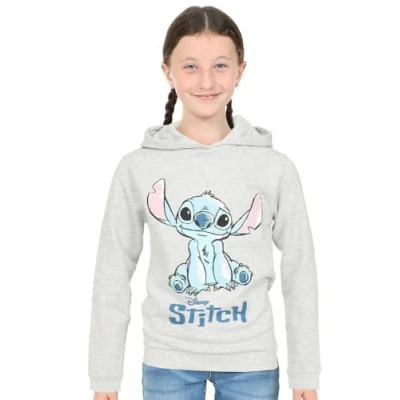 Immagine di Disney Felpa con cappuccio in cotone grigio Lilo e Stitch, Grigio, 12 13 Years