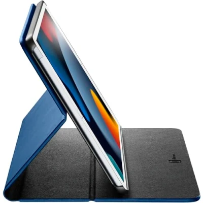 Immagine di Cellularline Folio iPad 10.2&#039;&#039; (2021) / (2020) (2019) Custodia per Tablet con Funzione Stand 3 livelli di Inclinazione Protezione Angoli Compatibile Sleep Mode Blu