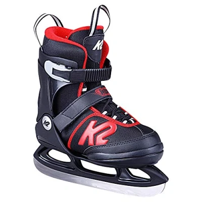 Immagine di K2 Joker Ice, Pattini da Ghiaccio Ragazzo, Nero Rosso, M (EU: 32 37 / UK: 13 4 US: 1 5)