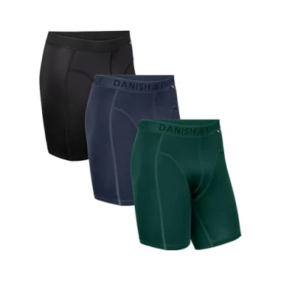 Immagine di Danish Endurance Extra LONG 3PACK Culotte, Uomo, Taglia: XXL, Mc black blue green