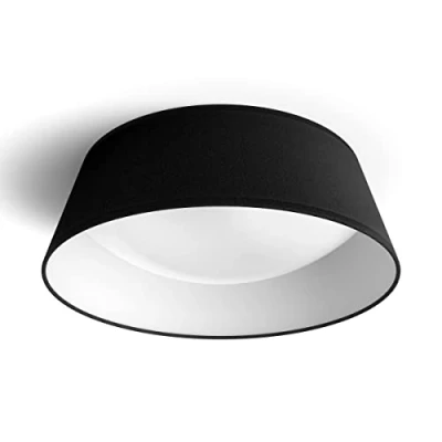 Immagine di Philips Lighting Lampada da Soffitto LED Dawn, Equivalente a 14W, 30K, Luce Bianca Calda, Non Dimmerabile, Nero