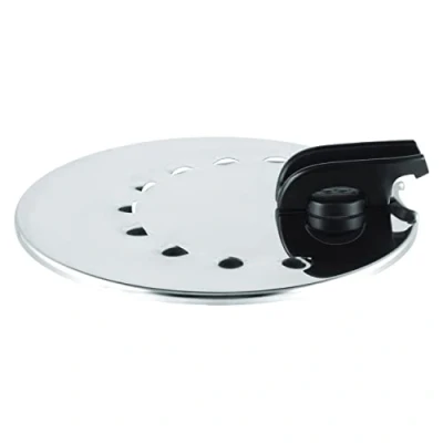 Immagine di Tefal Ingenio L98298 Coperchio multiuso in acciaio inox, 20 28 cm, perfetto per scolare, compatibile con pentole e padelle Ingenio, lavabile lavastoviglie, inox/nero