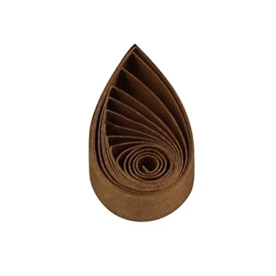 Immagine di ODETOJOY quilling carta Art Bambini Arriccia Arrotolatore Quiling 10mm Marrone 120 pezzi, lunghezza regolabile 52cm 10 mm