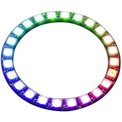 Immagine di Fafeicy 1pc Anello Luminoso a Led 24 Bit da 5 V Cc Con Driver Integrato, Ws2812 5050 RGB