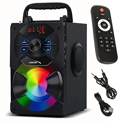 Immagine di Audiocore AC730 Altoparlante Bluetooth Portatile Speaker 11 watt (5W + 3W x2) schede TF SD AUX Retroilluminazione Telecomando Portamicrofono Carica USB