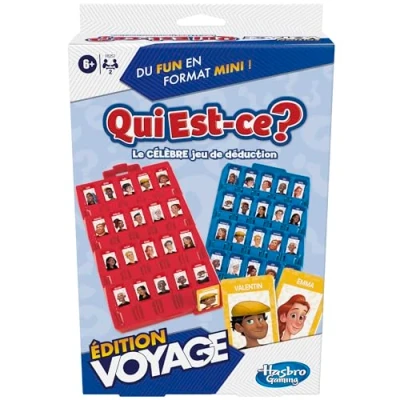 Immagine di Hasbro Gaming Chi è questo? Edizione Viaggio, Gioco di indovinello Classico, portatile per 2 Giocatori, Viaggio Bambini