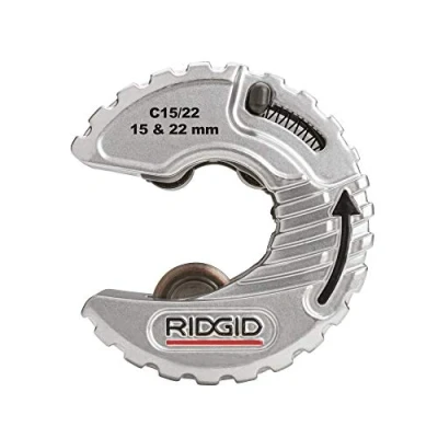 Immagine di RIDGID 57018 Modello C Style C15 / 22 mm Tagliatubi per Tubi in Rame da 15 e Spazi Ristretti