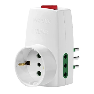 Immagine di Vimar 0P00330.B Adattatore, S11, 2P11, P30, Interruttore, Bianco