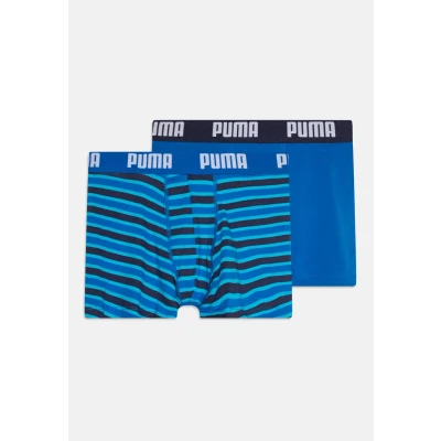 Immagine di PUMA Boy&#039;s Everyday Striped Boxer, Blue Combo, 158/164 (2er Pack)