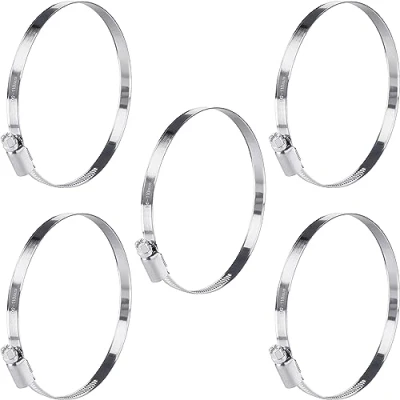 Immagine di Poppstar fascette stringitubo in acciaio inox 90 110mm con larghezza di banda 9mm, W2 (5 pezzi)