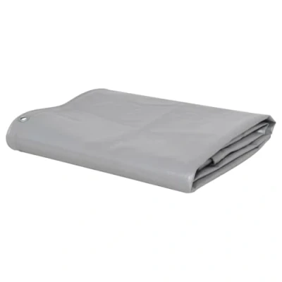 Immagine di vidaXL Telone 650 g/m² Resistente all&#039;Acqua Anti UV Antistrappo con Occhielli in Metallo Incerato Rivestimento PVC Telo Protezione 1,5x6m Grigio