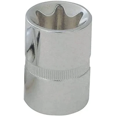 Immagine di KS TOOLS 918.1277 Serie di bussole DIN 3120, ISO 1174 E14 Acciaio al cromo vanadio Profilo E, Torx esterno zigrinato