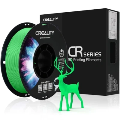 Immagine di Creality Official PETG Filament Verde, Filamento per Stampanti 3D da 1,75 mm Senza Aggrovigliamenti, Forte legame e Prestazioni a Sbalzo Precisione Dimensionale +/ 0,03 mm, 2,2 lbs/Spool