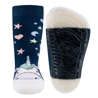 Immagine di EWERS Stoppersocks Unicorn, calzini antiscivolo per bambine, con suola IN gomma, MADE GERMANY, 1 paio di bambini, taglia 19 20