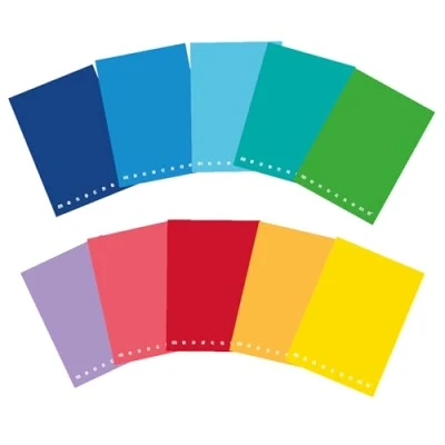 Immagine di Pigna Monocromo Conf. 10 quaderni A5 , colori assortiti 0C a righe con margine