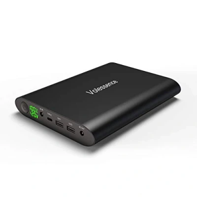 Immagine di Volessence 50000mAh Power Bank Batteria Esterna in Alluminio con LED Display 2X USB (Quick Charge 3.0) 1x Type C DC Alimentatore Portatile per PC/Smartphone/Tablet