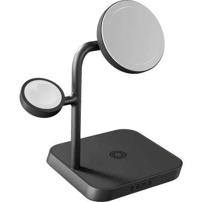Immagine di ZENS Caricatore a induzione Aluminium Series 4 in 1 Wireless MagSafe Charger ZEAPDC01/00 Nero