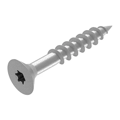 Immagine di SECCARO viti per truciolato 6 x 40 mm, in acciaio inox V2A VA A2, legno con filettatura parziale, TX/esagono incassato, 200 pezzi