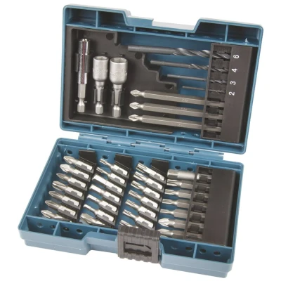 Immagine di Makita B 57015 Set di punte per cacciavite, 38 pezzi, con attacco a dado e custodia resistente