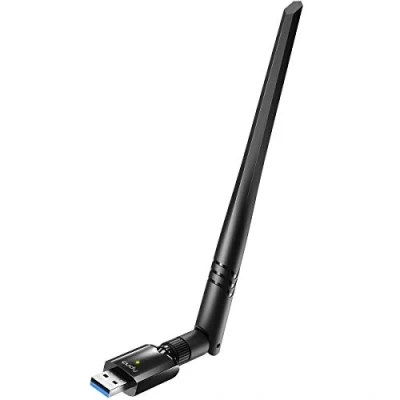 Immagine di Cudy WU1400 Adattatore USB 3.0 WiFi AC 1300Mbps per PC, Wireless Dual Band 1300Mbps, 2.4GHz &amp; 5GHz, Windows Vista / 7/8/8.1/10, Mac OS, Linux, Antenna Esterna 5dBi ad Alto Guadagno