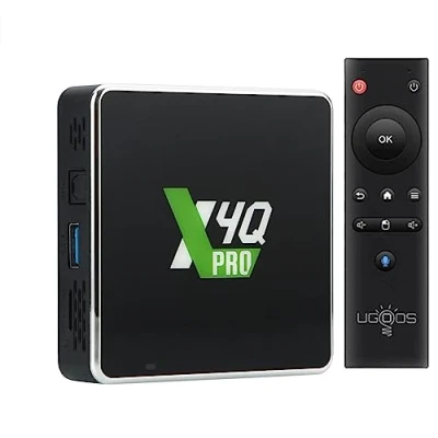 Immagine di Ugoos X4Q Pro Android 11 Amlogic S905X4 TV Box 4GB RAM 32GB ROM 2.4G/ 5G Dual Wifi BT5.1 USB 3.0 Ethernet 1000M Supporta AV1 4K HDR Set Top