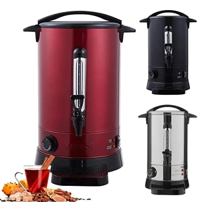 Immagine di Arebos Pentola Bollitore 8,8 L 950 W Dispenser Acqua Calda Vin Brulè Caffè Tè Distributore Elettrico Bevande Calde con Rubinetto Temperatura Impostabile 30 110 C