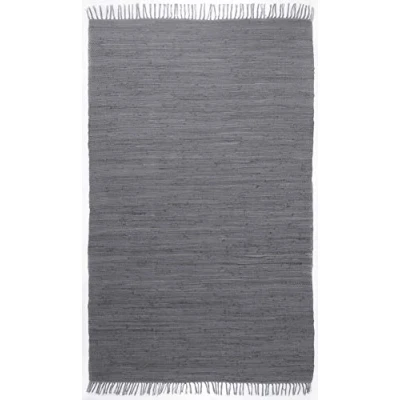 Immagine di THEKO Tappeto Dhurry in 100% cotone a tessitura piatta Happy Cotton Tessuto mano Colore: rosso 60x120 cm
