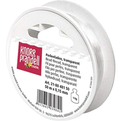 Immagine di Gütermann / KnorrPrandell 8048150 Filo in perlon, Ø 15 mm, rotolo da 50 m, colore: Trasparente