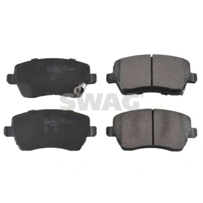 Immagine di SWAG 60 11 6199 Kit pastiglie freno Assale anteriore con segnalatore acustico usura SUZUKI: SWIFT 3, Splash, NISSAN: MICRA 4, 5
