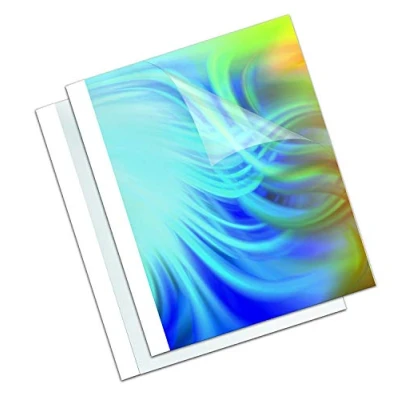 Immagine di Fellowes Leonardi 53154 Termocopertine Standard, Formato 6 mm, Confezione da 100 Pezzi, Bianco