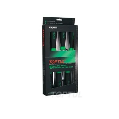 Immagine di TOPTUL GAAE0605 Kit cacciavite 6 Intaglio, Intaglio a croce (PH) 5.5, 6.5, 8, 10, PH1, PH2 Display (cartone) magnetico