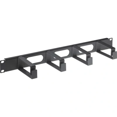 Immagine di Intellinet 711074 19 pollici Pannello passacavi per armadio rack 1 U Nero (RAL 9005)
