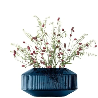 Immagine di LSA Rotunda Vaso largo H14 cm Sapphire 1 unità Vetro soffiato e fatto a mano RT10