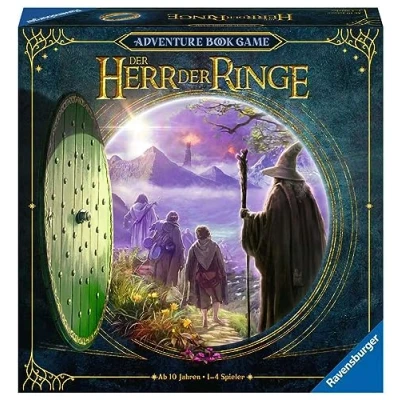 Immagine di Ravensburger Signore degli Anelli Adventure Book Game Gioco di strategia cooperativo per 1 4 Giocatori dai 10 Anni in su, Taglia Unica, 27533