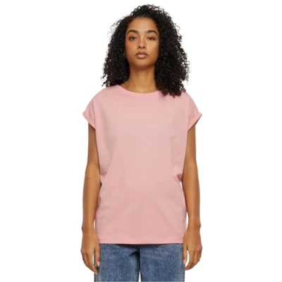 Immagine di Urban Classics Extended Shoulder Tshirt basic, Donna, Taglia: Medium, Lemonadepink